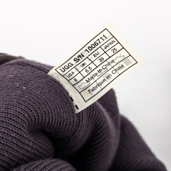 UGG Women Camaya Grey Suede Sequin Knit Slip-on Winter Boots sz 8 - Picture 9 of 9